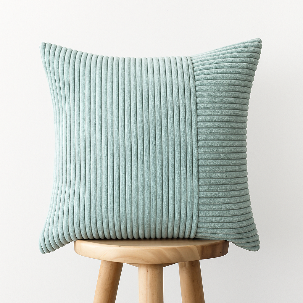 Cord Kissenbezug 45x45 cm – Weiche Rippenstruktur