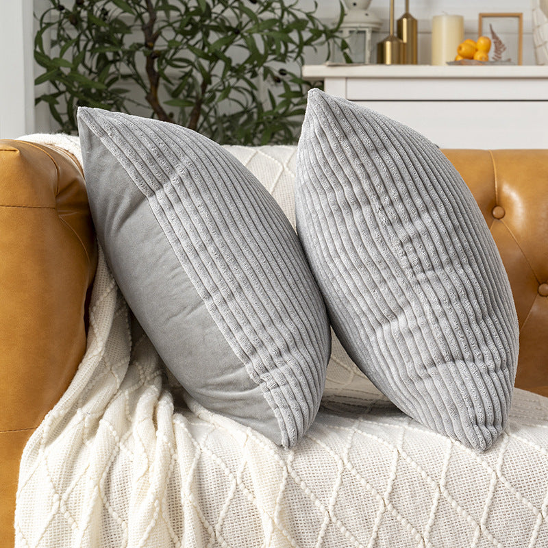Cord Kissenbezug 45x45 cm – Weiche Rippenstruktur