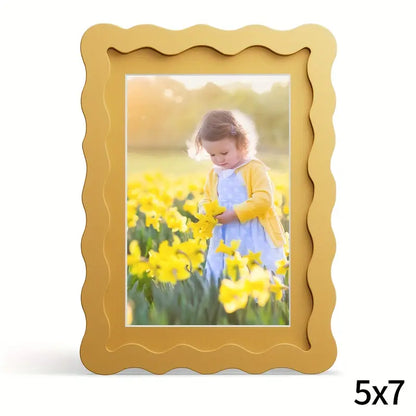 Holz Bilderrahmen bunt – Wellen Design, verschiedene Größen & Farben