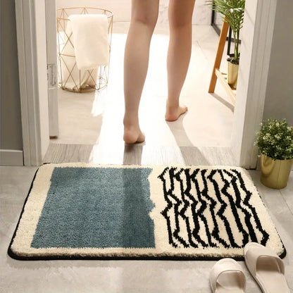 Zenira Badematte 45x70cm – Rutschfester Badvorleger im modernen Design