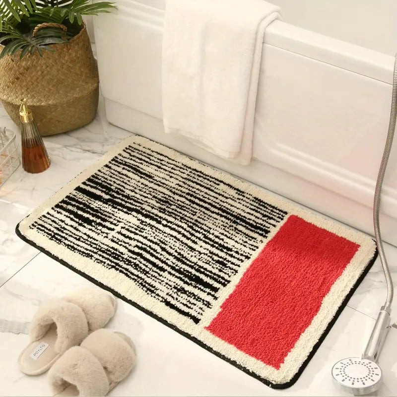 Zenira Badematte 45x70cm – Rutschfester Badvorleger im modernen Design