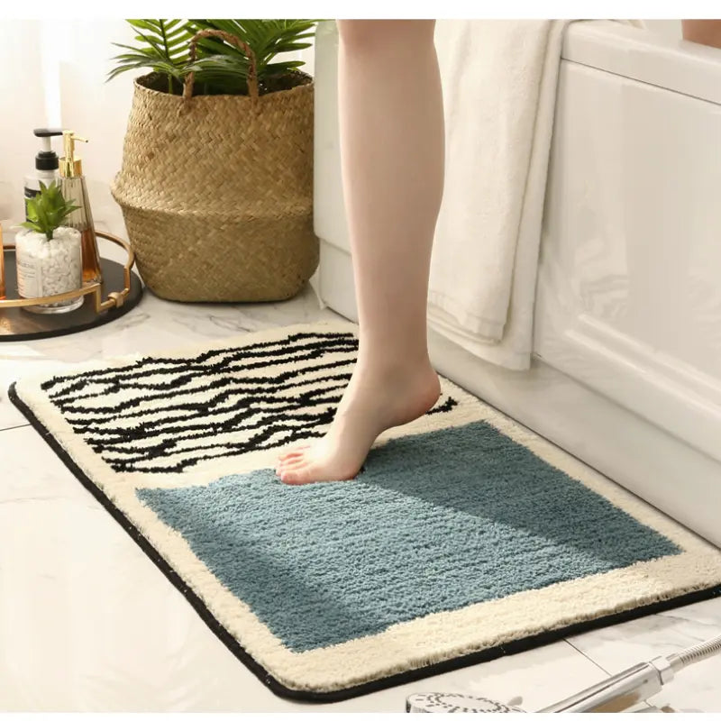 Zenira Badematte 45x70cm – Rutschfester Badvorleger im modernen Design
