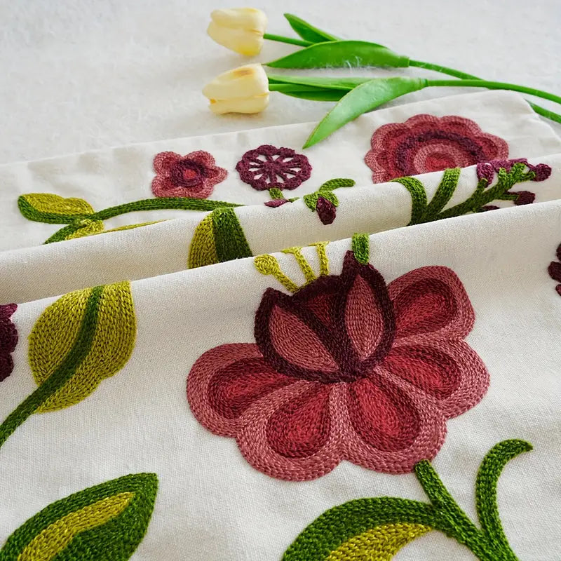 Blumiger Kissenbezug aus Baumwolle – frische Akzente für dein Sofa