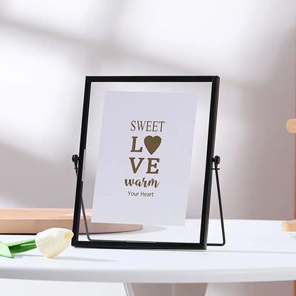 Metall Bilderrahmen Gold oder Schwarz mit Glas