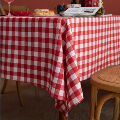Tischdecke Rot Weiß Kariert