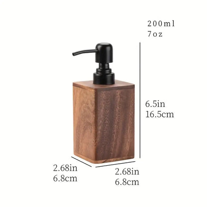 Seifenspender Walnussholz – Massivholz Spender 200ml oder 400ml