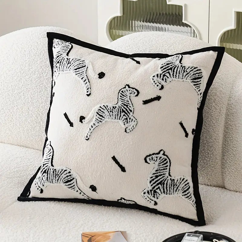 Kissenbezug Zebra 45x45 cm – Dekorative Sofahülle