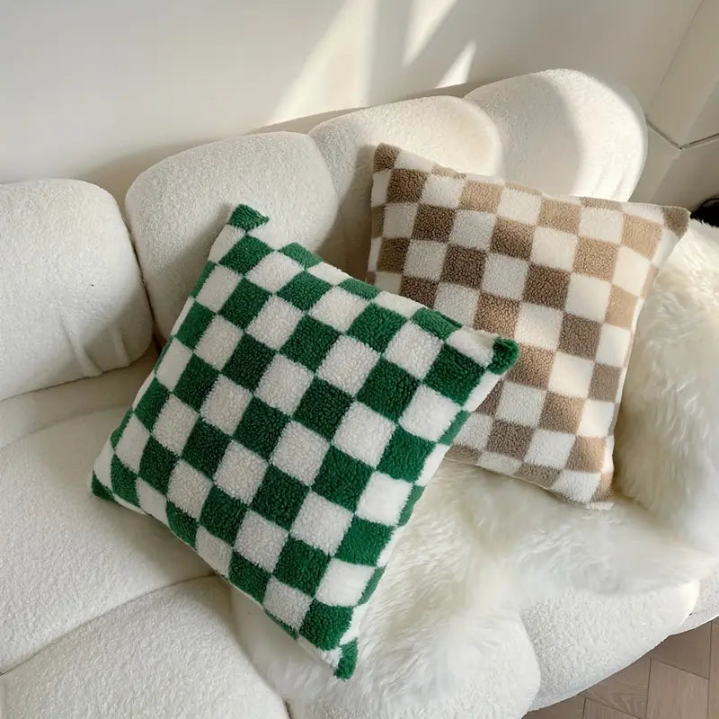 Kissenbezug kariert 45x45cm – modern & pflegeleicht
