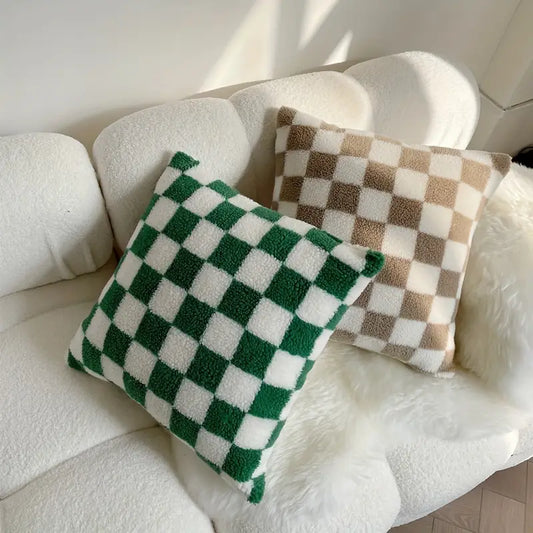 Kissenbezug kariert 45x45cm – modern & pflegeleicht