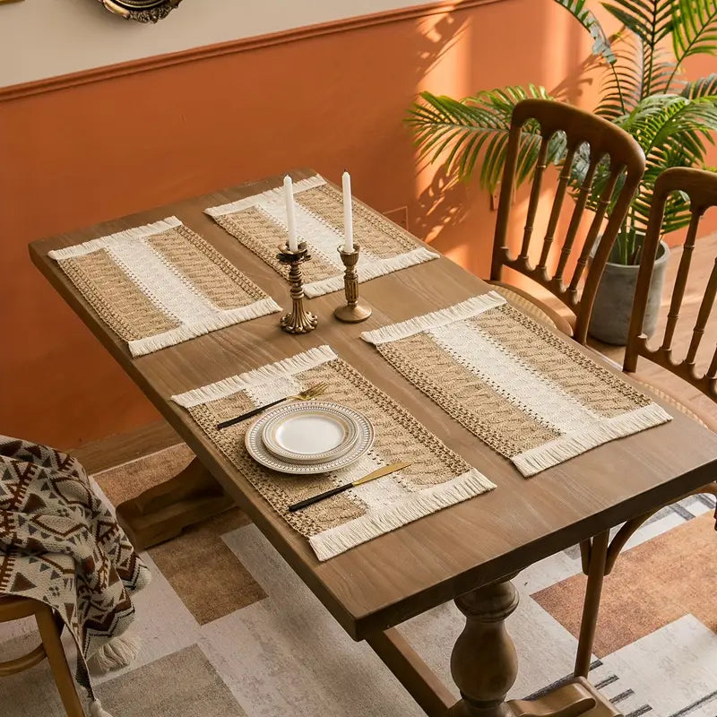 Natürliche Boho-Tischsets – stilvoll & nachhaltig für deine Tafel