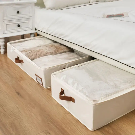 Aufbewahrungsbox Stoff – Unterbett Aufbewahrung 80x45x15 cm
