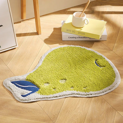 FruitHaven Teppich 48x60cm – Weicher Teppich im Obst-Design aus Polyester