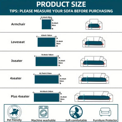Sofabezug mit Fransen – verschiedene Farben & Größen