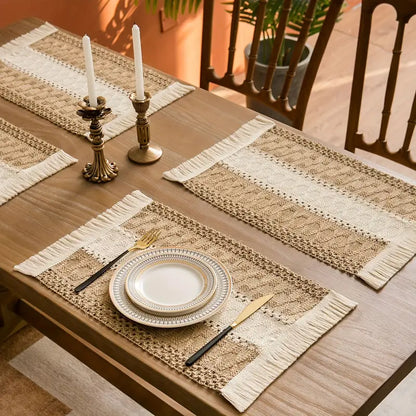 Natürliche Boho-Tischsets – stilvoll & nachhaltig für deine Tafel