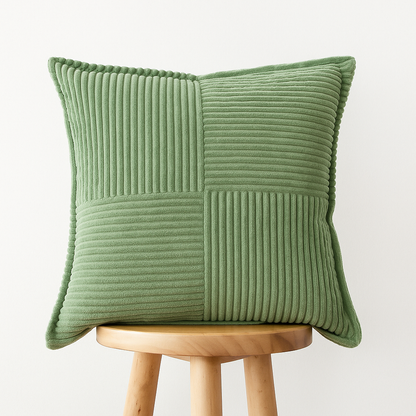 Cord Kissenbezug 45x45 cm – Weiche Rippenstruktur