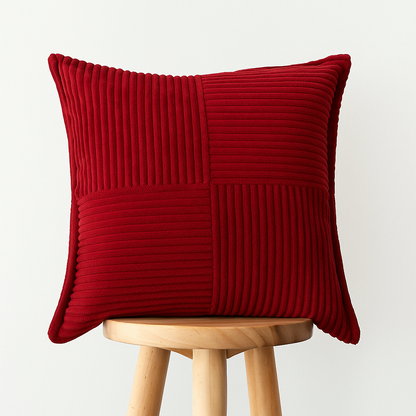 Cord Kissenbezug 45x45 cm – Weiche Rippenstruktur