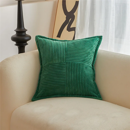 Cord Kissenbezug 45x45 cm – Weiche Rippenstruktur