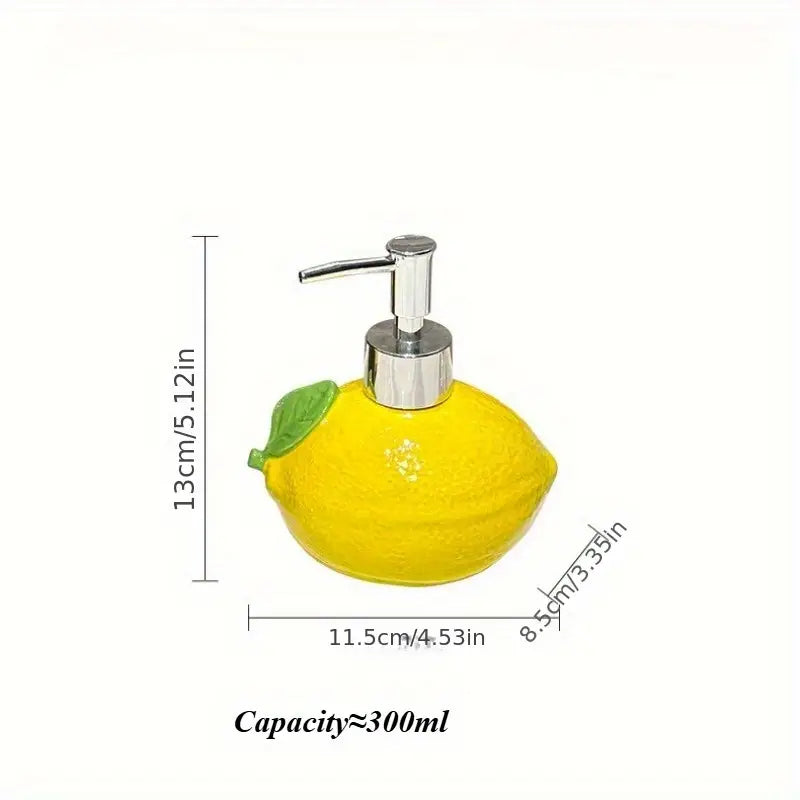 Keramik Seifenspender in Zitronenform – 300 ml