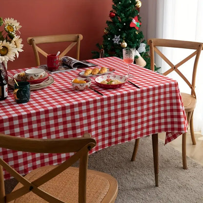 Tischdecke Rot Weiß Kariert